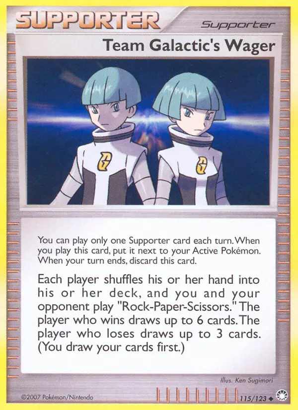 Image of the card Team Galactic's Wager