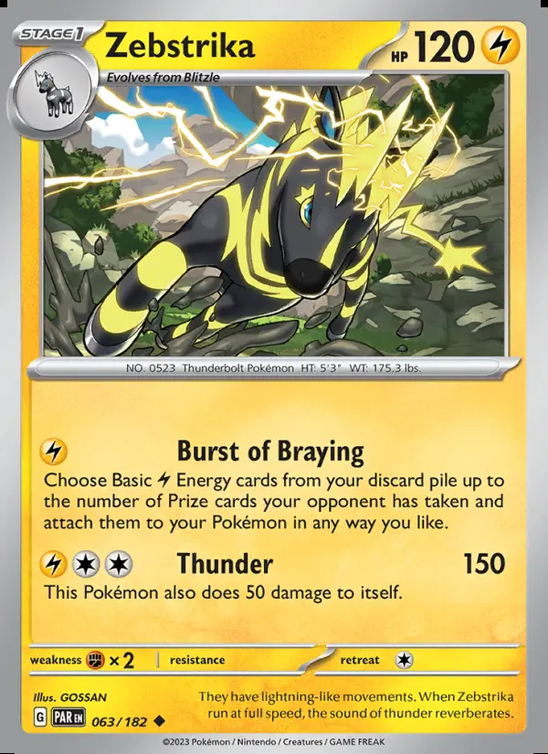 Image of the card Zebstrika