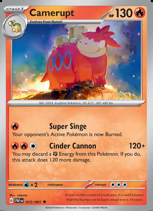 Image of the card Camerupt