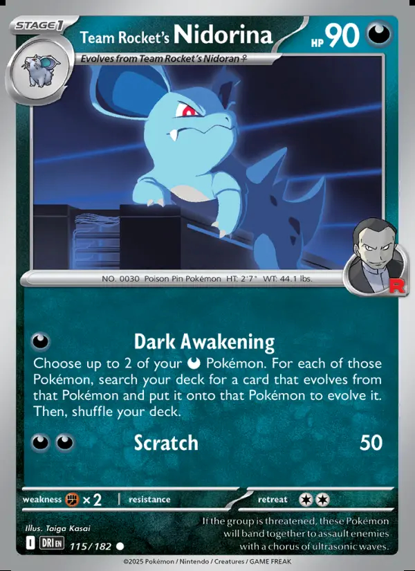 Image of the card Team Rocket's Nidorina