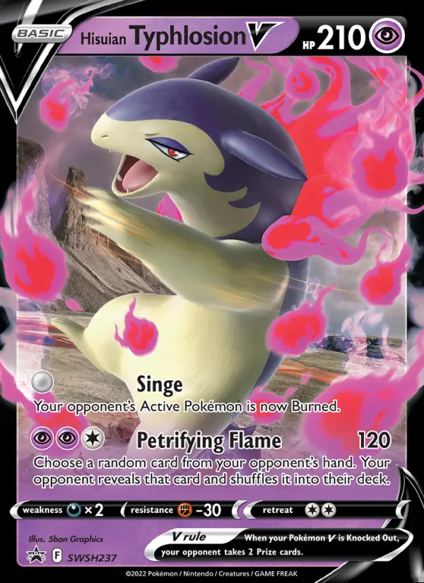 Image of the card Hisuian Typhlosion V